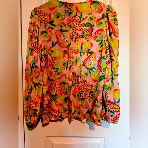 Anthropologie Fram Rio Rainforest Wrap Blouse - Picture 4 of 10